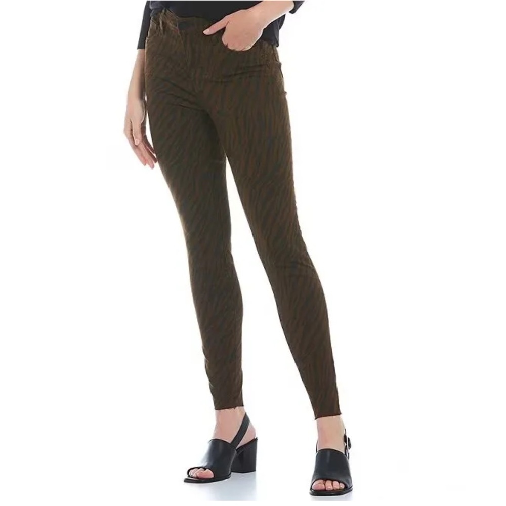 KUT FROM THE KLOTH Fab Ab Stilletto Skinny Animal Print Jean Brown Chocolate